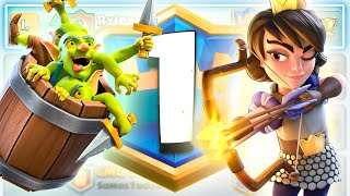 1 IN THE WORLD WITH LOGBAIT  Clash Royale [upl. by Ennayehc]