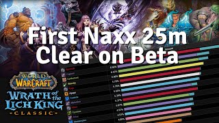 First Naxx 25m Full Clear on Classic Beta [upl. by Ahsekahs]