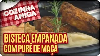 Receita Bisteca Empanada  Cozinha Amiga [upl. by Nahtonoj]