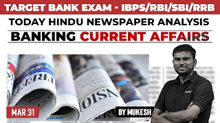 Banking Current Affairs  IBPSRBISBIRRB 2024  Mar 31 Current Affairs  Mukesh [upl. by Levey]