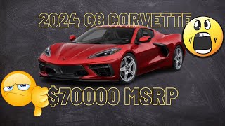 2024 C8 Corvette 1LT BASE 70k HUGE PRICE INCREASE [upl. by Tarfe]