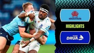 Super Rugby Pacific 2023  Waratahs v Fijian Drua  Rd 13 Highlights [upl. by Llen]