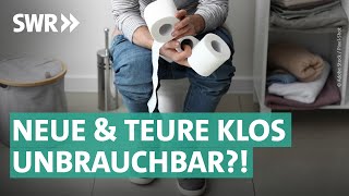 Teure wassersparende Toiletten funktionieren nicht richtig  Marktcheck SWR [upl. by Itraa938]