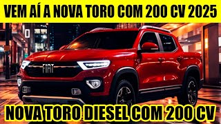 VEM AÍ A NOVA FIAT TORO 22 TURBO DIESEL DE 200 CV A PICAPE COMPACTA DIESEL MAIS POTENTE [upl. by Eimac]