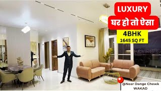 New Launch  Spacious 4BHKDange Chowk Wakad  Luxury 3 amp 4 BHK Flats  Sample Flat Tour Video [upl. by Rhonda174]