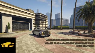 GTA5 Online ARCADIUS Business Center GARAGE TOUR gtaonline [upl. by Trevar]