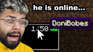 I Found Doni Bobes Secret Minecraft World [upl. by Ellene474]