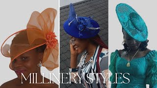 OUR LATEST DESIGNS PART 3  FASCINATOR AND HAT STYLES [upl. by Eceinhoj906]