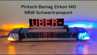 Pintsch Bamag Zirkon 140 Schwertransport Prüfkraftwagen PrüfKw Autobahnpolizei NordrheinWestfalen [upl. by Llebiram]