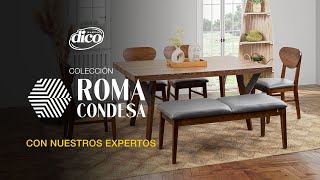 Conoce la COLECCIÓN ROMA CONDESA la selección ideal para tu primer depa  MUEBLES DICO [upl. by Enneiviv]