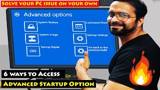 6 Ways to Access Advanced Startup Options in Windows 11 10 or 8 [upl. by Nadda]