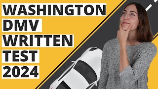 Washington DMV Written Test 2024 60 Questions with Explained Answers [upl. by Peggy]