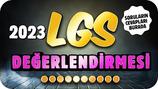 2023 LGS Değerlendirmesi 🔴 Canlı Yayında Sınav Sorularını Çözüyoruz❗ [upl. by Athena]