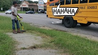 Kid Mows OVERGROWN GRASS Gets Unwanted Attention Doing His Favorite Sidewalk Yet [upl. by Lionello]