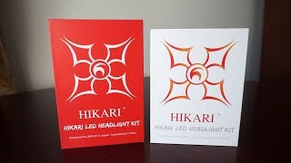 HIKARI 9600lm vs HIKARI Ultra 12000lm 6000k LED H7 Comparison Review [upl. by Meghann]