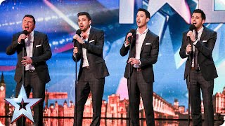 Vocal group The Neales are keeping it in the family  Britains Got Talent 2015 [upl. by Moffat186]