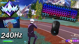 SteelSeries Apex Pro TKL😴Ranked Fortnite Keyboard ASMR 240FPS 4K [upl. by Eahcim186]