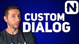 Custom Dialog in NativeScript  Tutorial [upl. by Tybie]