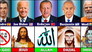 195 Countries State Leaders and Their GOD [upl. by Arytal]