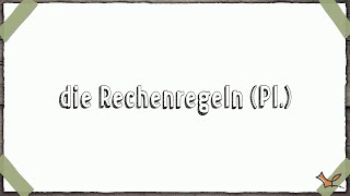 Rechenregeln  Grundrechenarten  Mathematik Wortschatz [upl. by Hatcher]