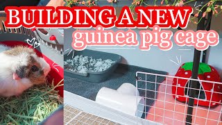 BUILDING A NEW DIY GUINEA PIG CAGE FOR MY NEW PIGGIE [upl. by Aikim]