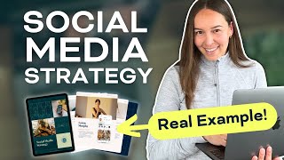 A REAL Social Media Strategy Example  Walkthrough in 2024 [upl. by Aidyn]