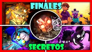 FNAF SECURITY BREACH RUIN 🌟 TODOS los 5 FINALES SECRETOS [upl. by Oirifrop522]