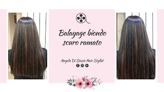 Balayage biondo scuro ramato [upl. by Vicky]