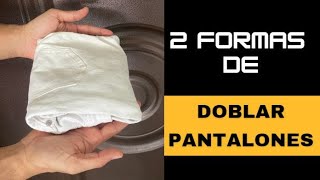 Doblar pantalones para maleta [upl. by Ayotol213]