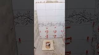 beatyfull 26x12 omega cramic bathroom ceramic tile installation  How To Tiles Bathroom  amir ali [upl. by Fanchie773]