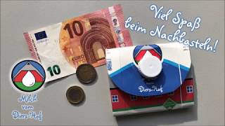 DIY Portemonnaie aus Tetrapack falten  Bastelanleitung [upl. by Starbuck728]