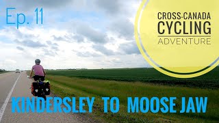 CrossCanada Cycling Adventure Ep 11  Kindersley to Moose Jaw [upl. by Adnelg]