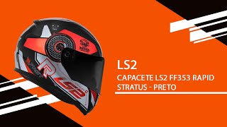 Unboxing LS2 FF353 Rapid Stratus  Preto [upl. by Dopp]