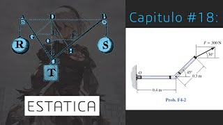 18 Ejercicio de Momentos 2  Estática Curso Básico [upl. by Euqinomahs656]