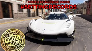 Forza Horizon 5  Photo Challenge Guide  SETTINGRECORDS  Horizon Special Worlds Fastest Car [upl. by Arihsan894]