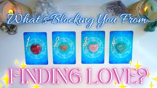 What’s Blocking You From Finding Love 🤲❤️🦋 Detailed Pick a Card Tarot Reading [upl. by Norreht]