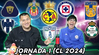 PRONOSTICOS JORNADA 1 Liga mx  CLAUSURA 2024 🔥🔥🔥 [upl. by Seda]