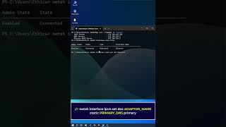 How to Configure DNS Server using cmd in Windows OS  Ethica [upl. by Gefen448]