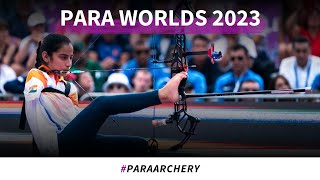 Sheetal Devi v Öznur Cüre – compound women open gold  Pilsen 2023 World Archery Para Championships [upl. by Igenia]