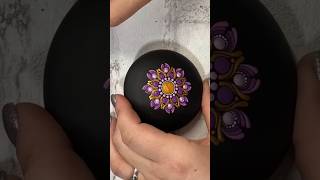 Mandala stone colourful art acrylic colour dotting tools [upl. by Herrmann240]