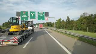 DAF XF530 Fahrt Pfungen nach Delemont  Ausfahrt Wettingen bis Ausfahrt RheinfeldenOst [upl. by Syah106]