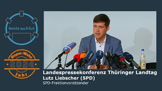 Bericht aus Erfurt – vor der ersten Plenarsitzung des neuen Thüringer Landtages Lutz Liebscher SPD [upl. by Agbogla]