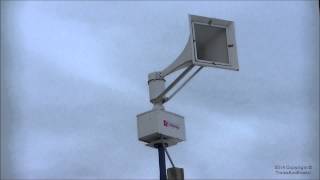 Refurbished Federal Signal Thunderbolt 1000 Alert On a Statewide Tornado Drill  Great Falls SC [upl. by Constanta]