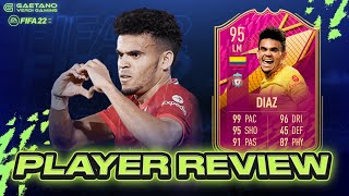 LUIS DIAZ 95  Lohnt sich die Futties SBC  FIFA 22 Player Review [upl. by Ynnaf738]