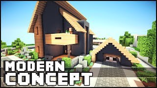 Minecraft  Modern Concept House [upl. by Lorinda]