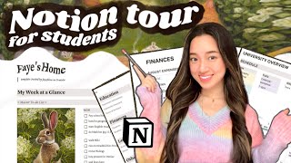 the BEST organization amp productivity system for students 🍎 Notion tour  free template [upl. by Fabrice]