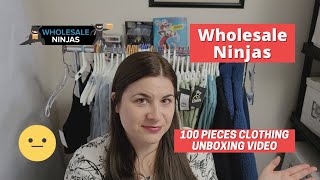 Wholesale Ninjas 100 Pieces Clothing Unboxing Video  Diva Jefferson [upl. by Gregorio533]