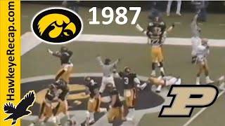 Iowa Hawkeyes vs Purdue Boilermakers  Big Ten Football  Fred Akers vs Hayden Fry 10241987 [upl. by Eannej]