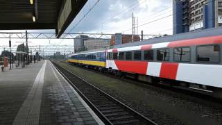 NMBS 2832  Beneluxtrein komt door Leiden centraal [upl. by Paul]