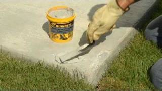 How to Make Thin Repairs to Damaged Concrete with QUIKRETE® [upl. by Aneed950]